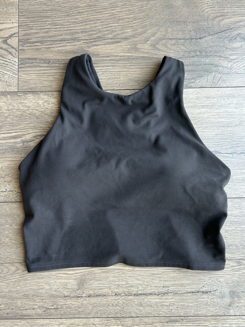Athleta Dark Gray High Neck Crop Tank Top